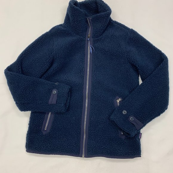 Patagonia Navy Blue Fleece Jacket - Picture 1 of 5